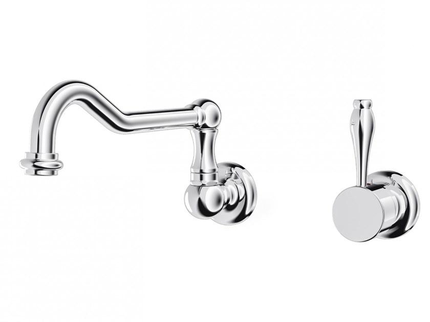 Officine Gullo Смеситель для кухни из латуни с двумя отверстиями и поворотным изливом sun-id-1399532 - Вид №1