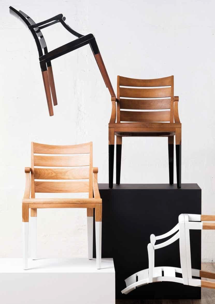 Cider Edition Деревянный стул с подлокотниками Numéro sun-id-1383906 - Вид №1