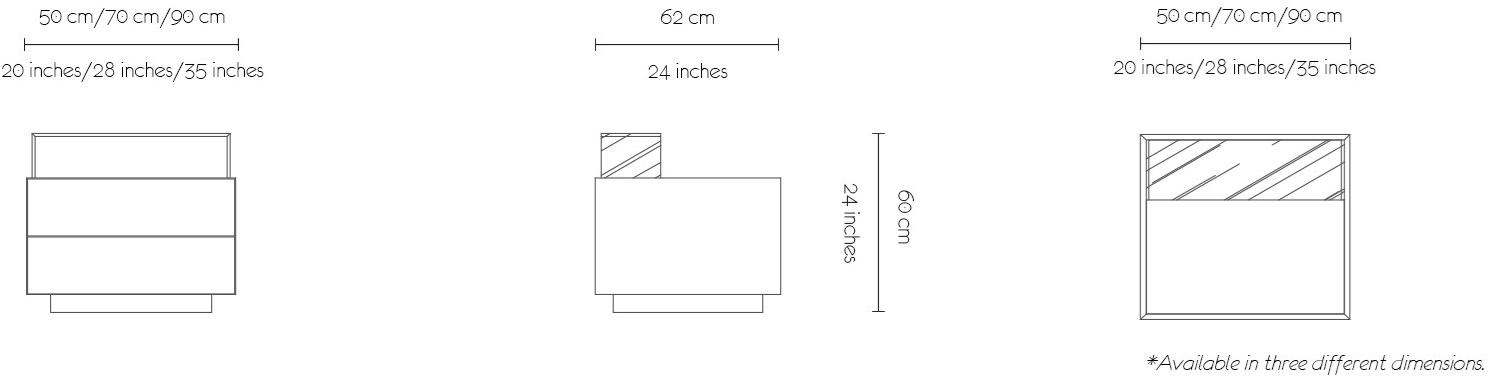 MORADA Прикроватная тумбочка из дуба с ящиками Cofre Cofre ns - Вид №5