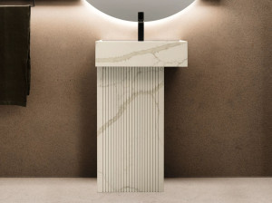 Прямоугольная раковина на колонне