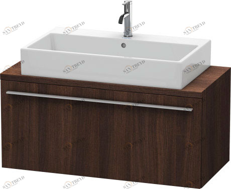 XL540405353 X-Large Тумбочка для компактной консоли Каштан темный, декор Duravit