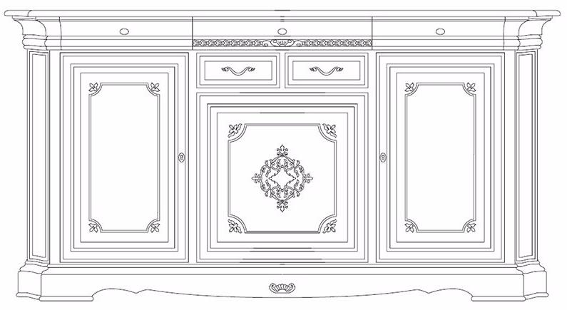 Arvestyle Буфет из массива дерева с распашными дверцами Dogi sun-id-1464477 - Вид №5