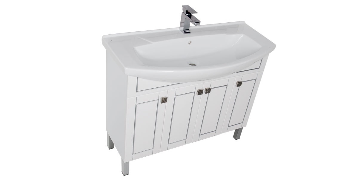 Комплект мебели Aquanet Честер 105 белый 00183142 - Вид №4