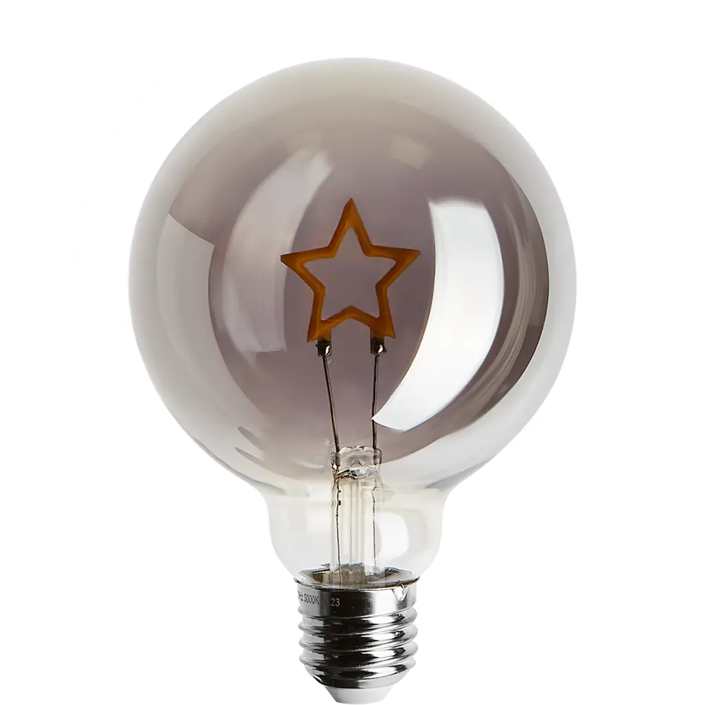 Декоративная филаментная лампа Voltega Star G95 дымчатая 3Вт E27 89345985 STLM-1401763 - Вид №1