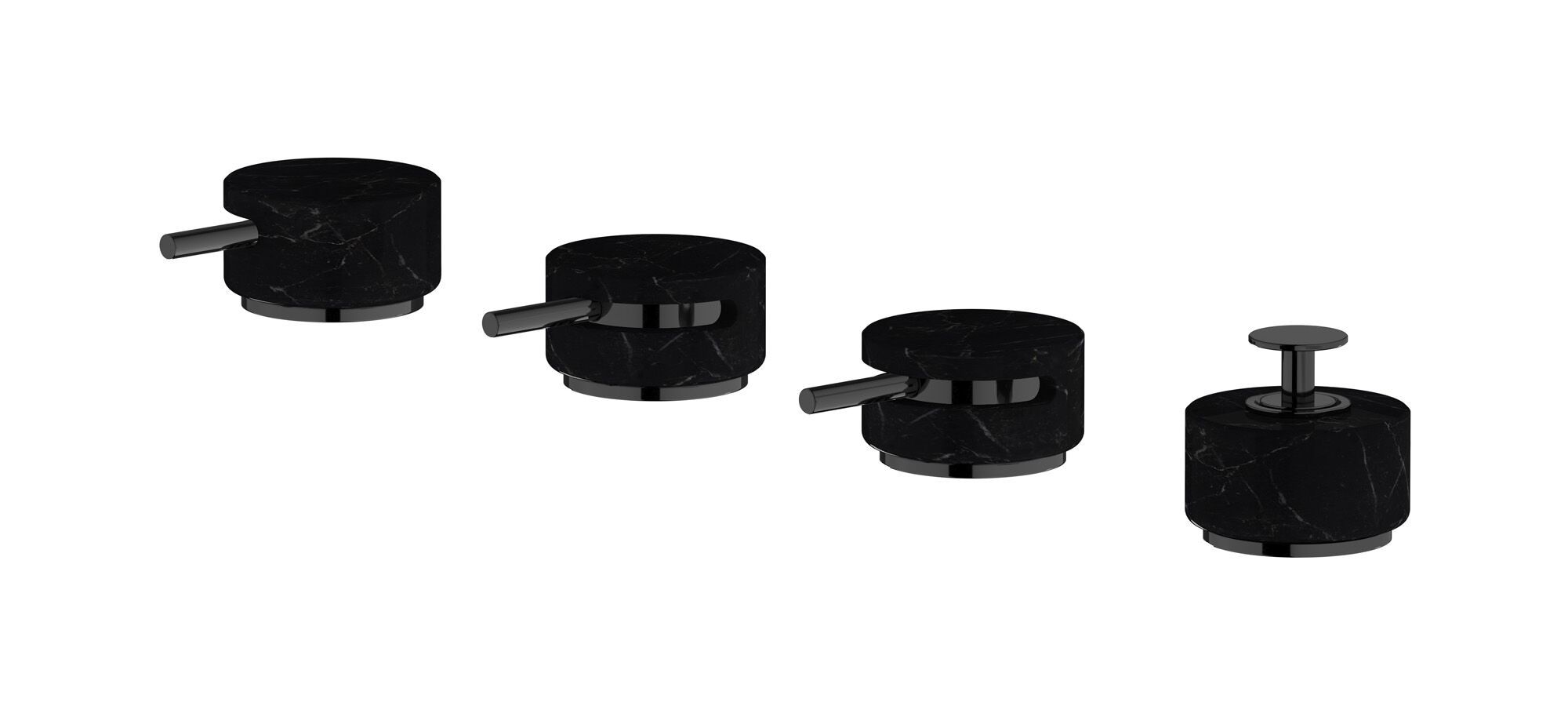 Мраморный встраиваемый смеситель для ванны с 4 отверстиями IB мрамор + мрамор Elle ARCH-00078524 - Вид №4