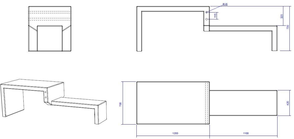 Manufatti Viscio Стол для общественных мест из реконструированного камня sun-id-1457700 - Вид №5