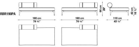 B&B Italia Outdoor Садовый диван из ткани Ribes sun-id-1376014 - Вид №26