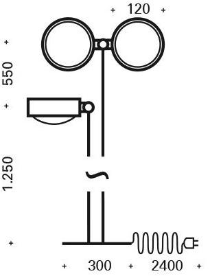 Top Light Регулируемый металлический торшер с гибким кронштейном sun-id-1435334 - Вид №7