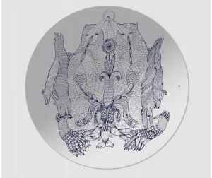 Moustache Круглое настенное зеркало Domestic