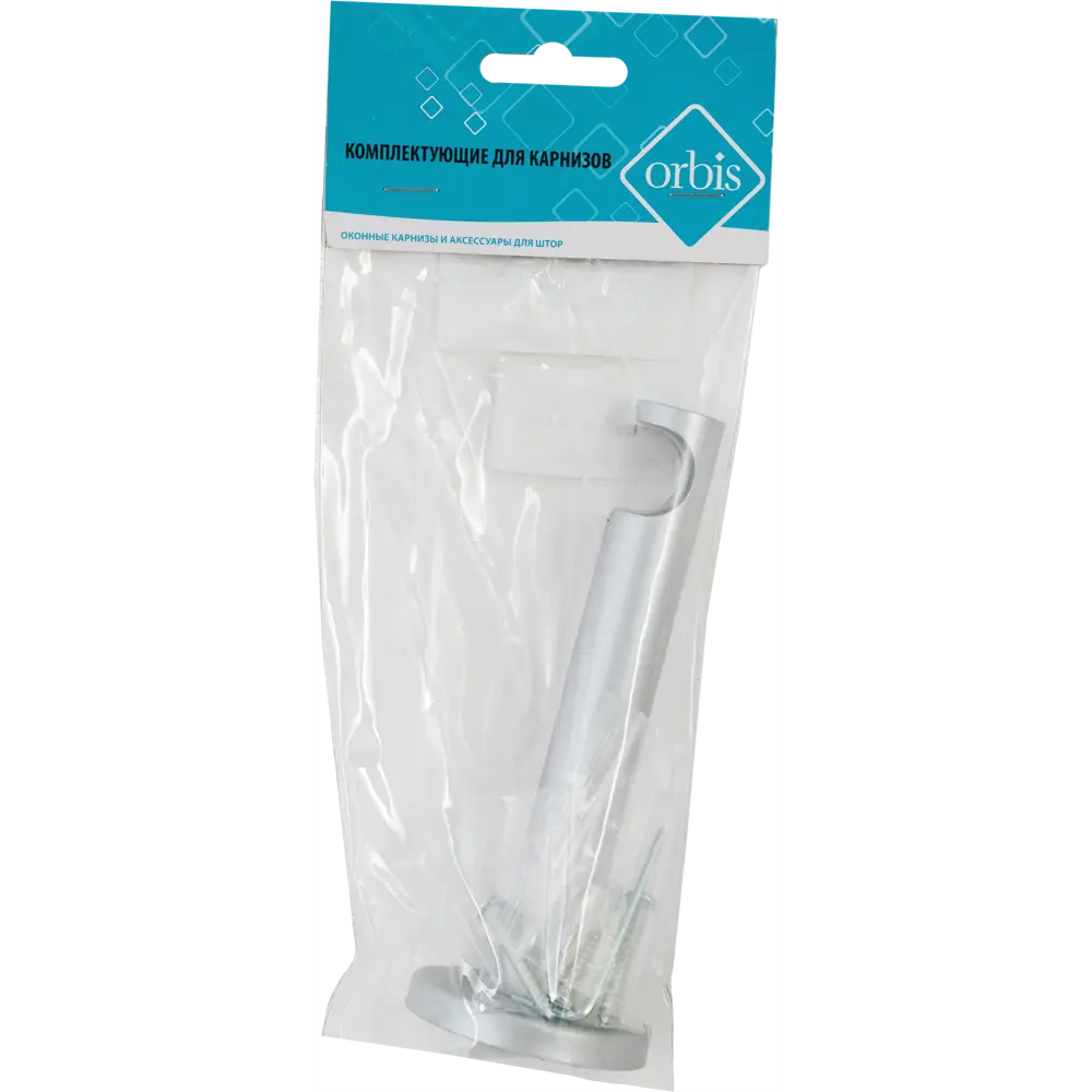 Держатель однорядный с пластиковыми вставками Orbis, металл, цвет серебро, 2 см STLM-2097575 - Вид №3