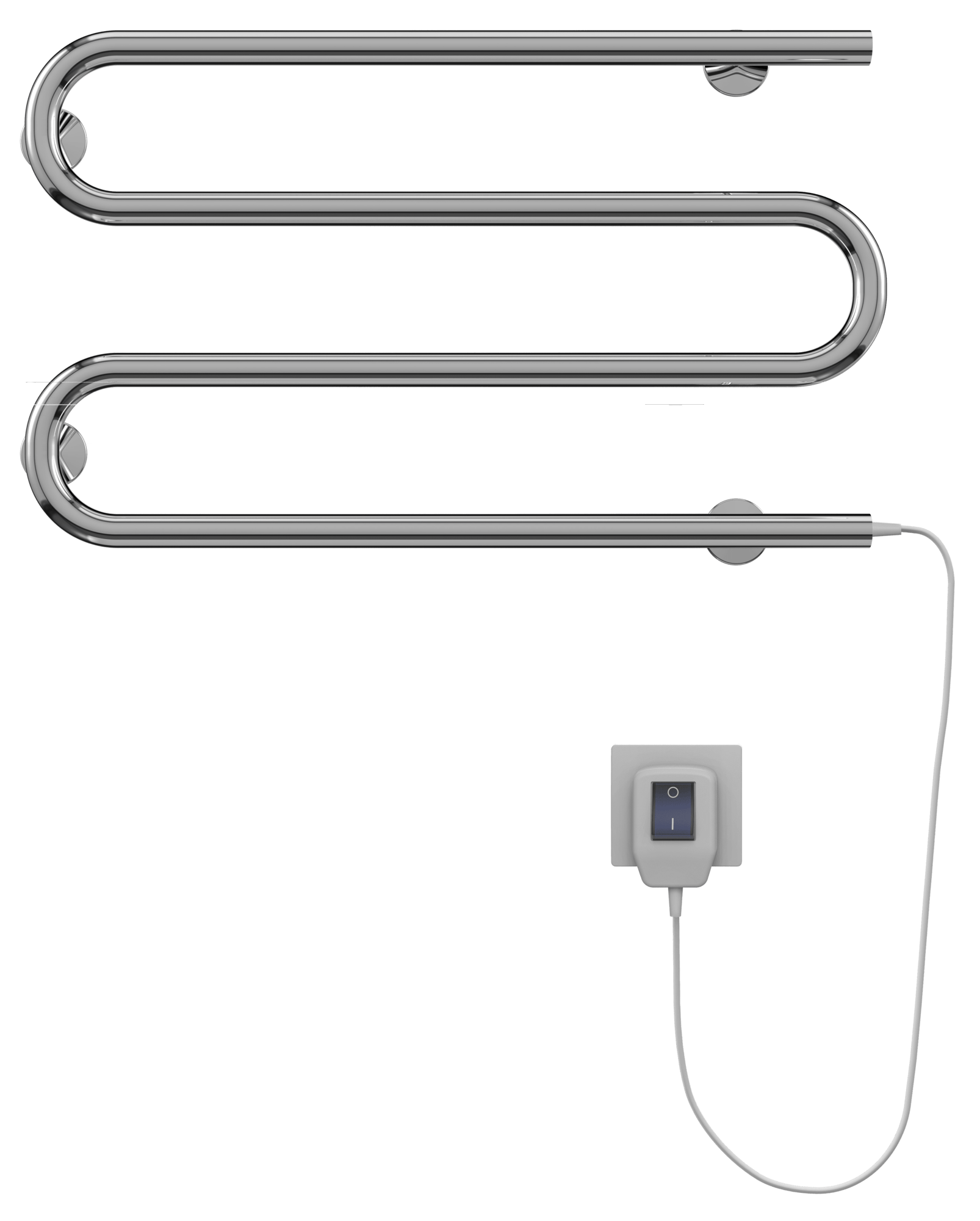4620768883927 ЭЛЕКТРИКА Электро 25 М-обр 600х350 Полотенцесушитель TERMINUS Нержавеющая сталь  - Вид №1