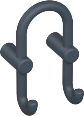 801.90B040 Двойной крючок для гардероба HEWI Edition matt | Polyamid 