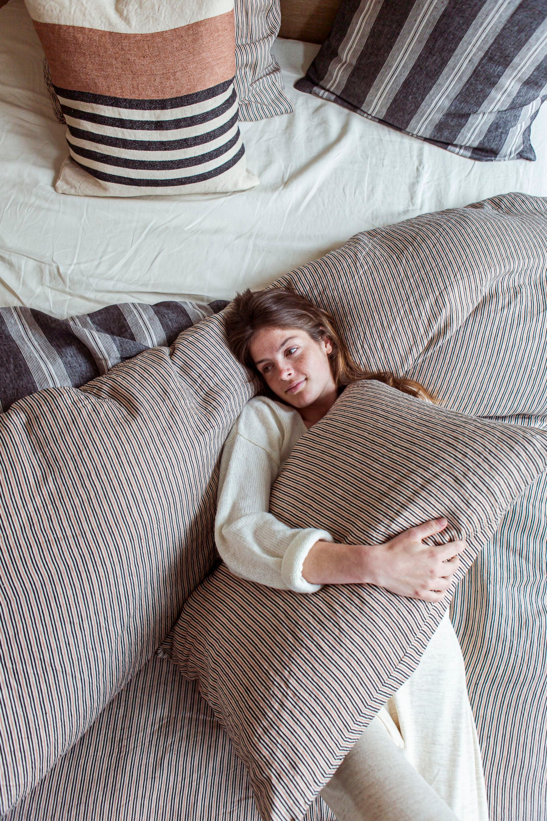 Льняная прямоугольная полосатая подушка Libeco Home San Gabriel Stripe ARCH-00072979 - Вид №4