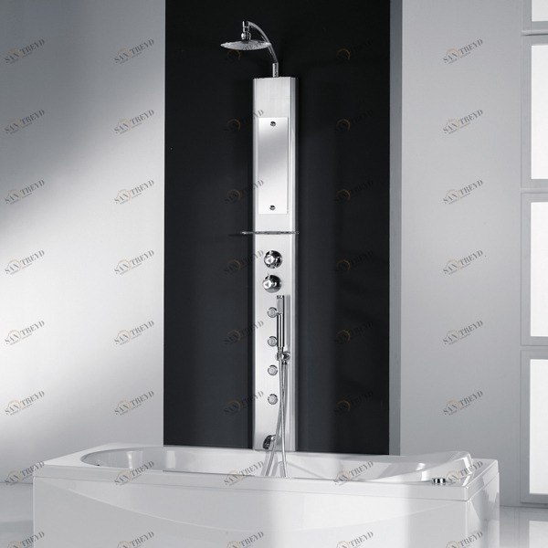 Душевая колонна термостатическая THINK 2 Novellini THINK с изливом для ванны THINKN2VTEB