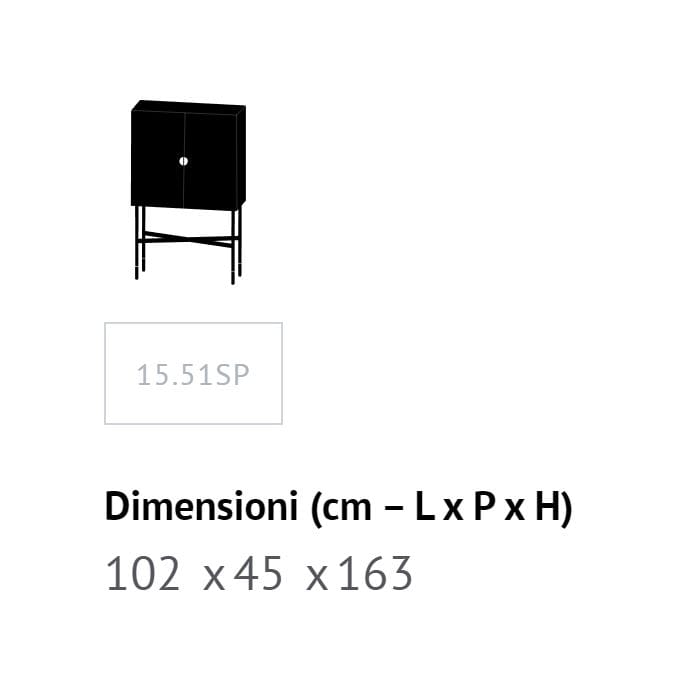 Мобильный бар в SuperMarmo Bontempi Casa Madison ARCH-00063870 - Вид №6