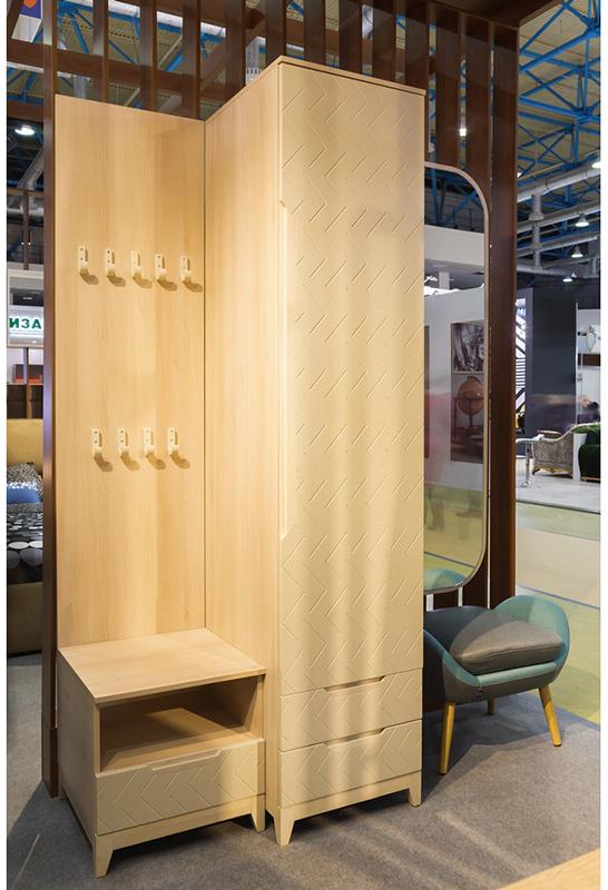 1406 Шкаф одностворчатый универсальный Сканди 60 см Жемчужно-белый R-HOME 4009261h_Жемчуг - Вид №2