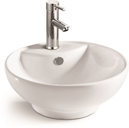 SL-1067 Раковина керамическая накладная с переливом LAB.Space 