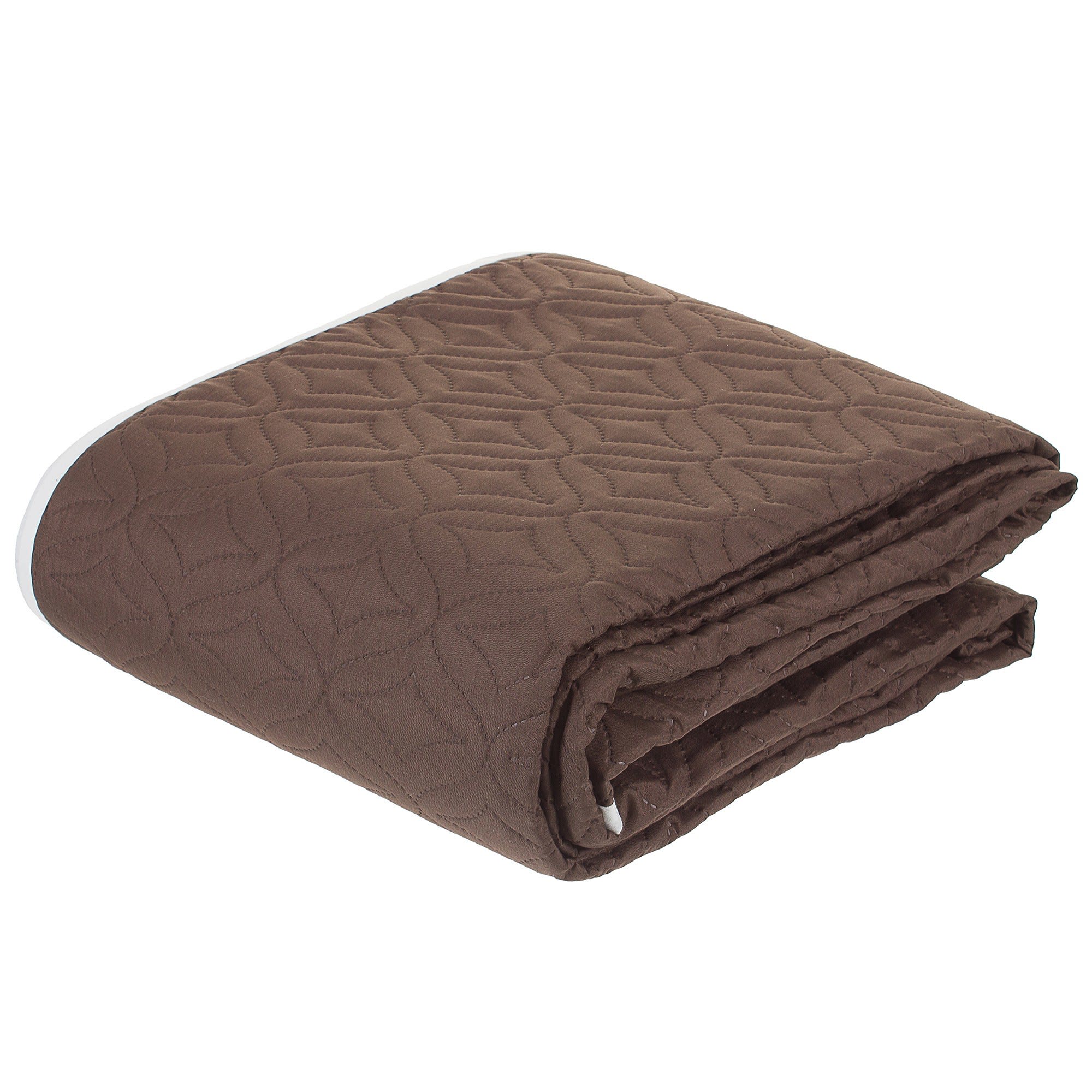 18689117 Покрывало стёганое «Melissa» 200х220 см цвет бежево-коричневый Santreyd 