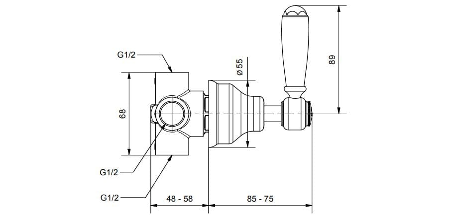 2-полосный переключатель Gaia Mobili Complements ARCH-00040645 - Вид №2