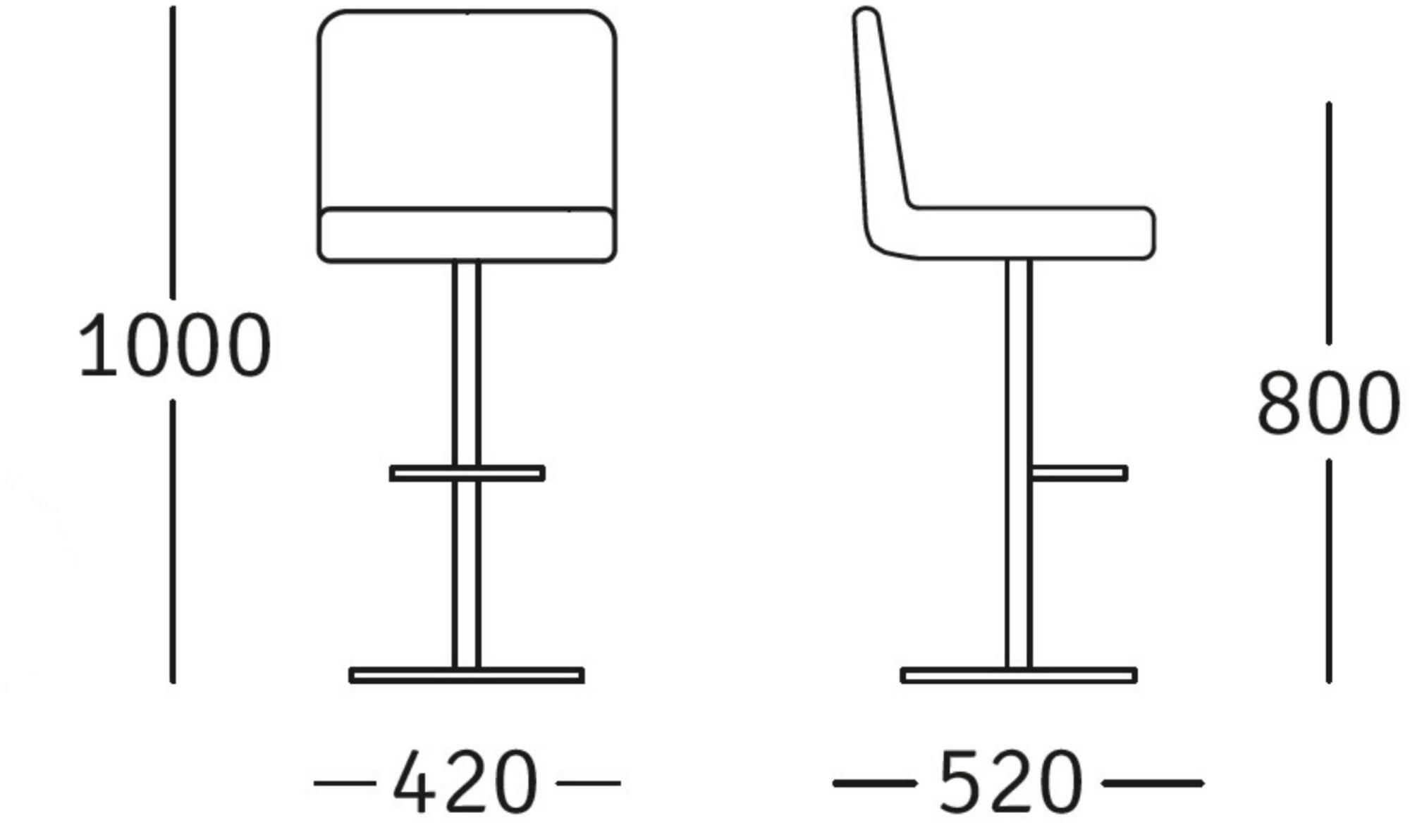 ROSSIN Табурет из ткани со спинкой и подставкой для ног Sofie sun-id-1384603 - Вид №4