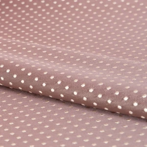 Ткань жаккард «Горошек» ширина 280 см цвет розовый