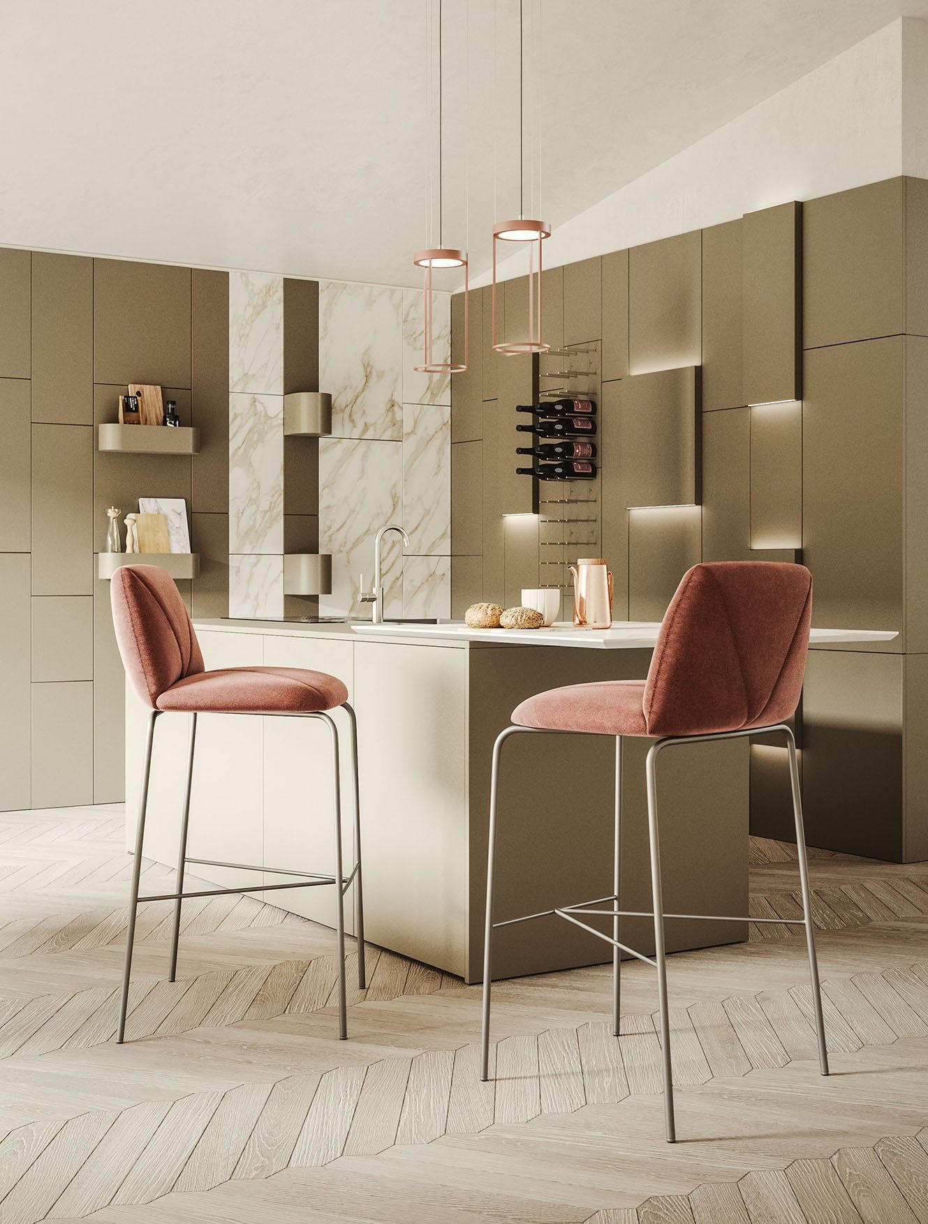 Мягкий стул со спинкой Ronda Design Mantra ARCH-00087953 - Вид №1