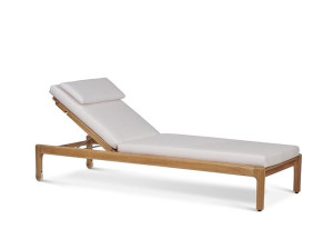 Садовая кровать с откидной спинкой из тикового дерева