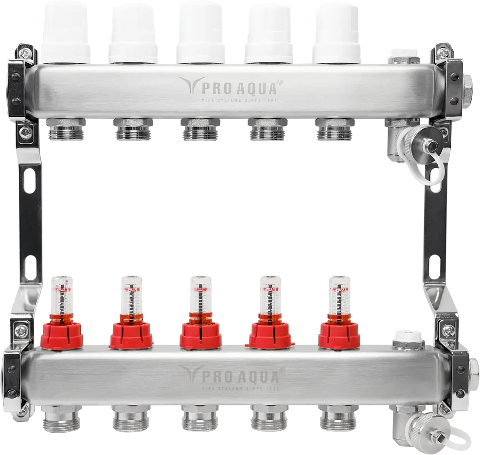 Коллекторная группа PRO AQUA с расходомерами для систем отопления 84736642