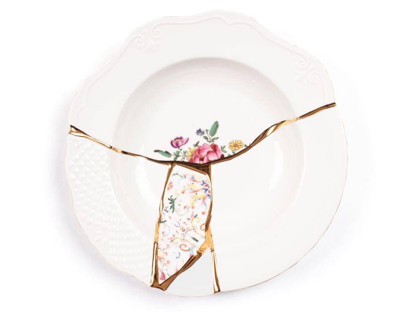 Фарфоровая тарелка Seletti Kintsugi ARCH-00045398