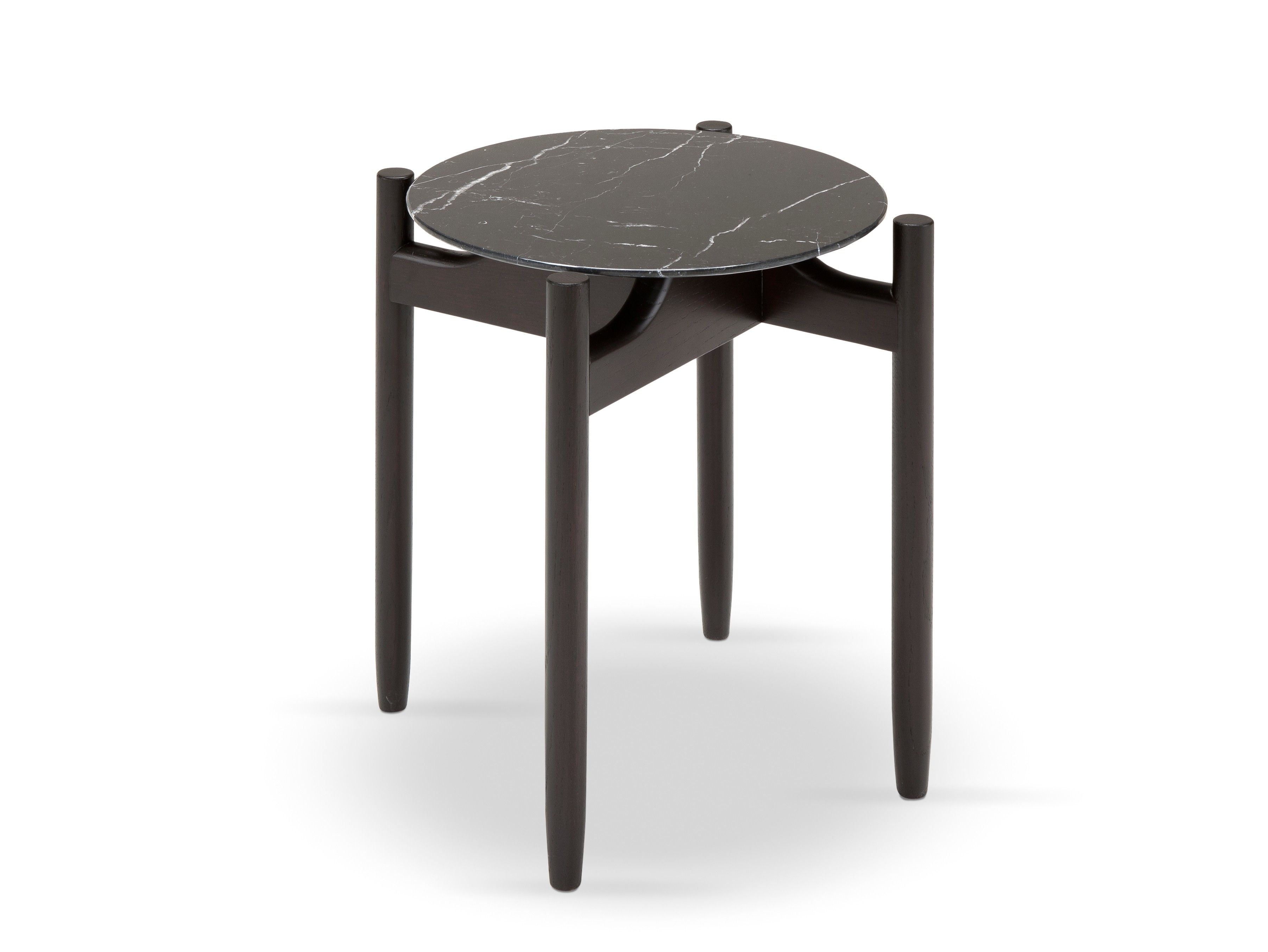 Круглый журнальный столик с мраморной или деревянной столешницей Amura ARCH-00006860 - Вид №2