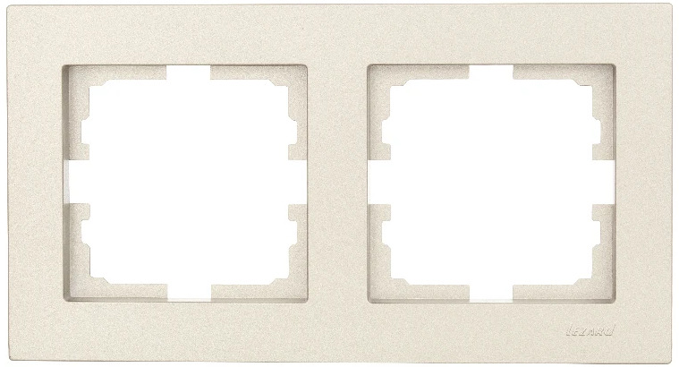 VESNA Рамка 2-ая горизонтальная без вст титан