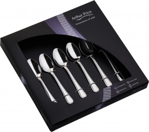 10590002 Arthur Price Набор чайных ложек Arthur Price "Бид", 6шт, п/к Сталь нержавеющая