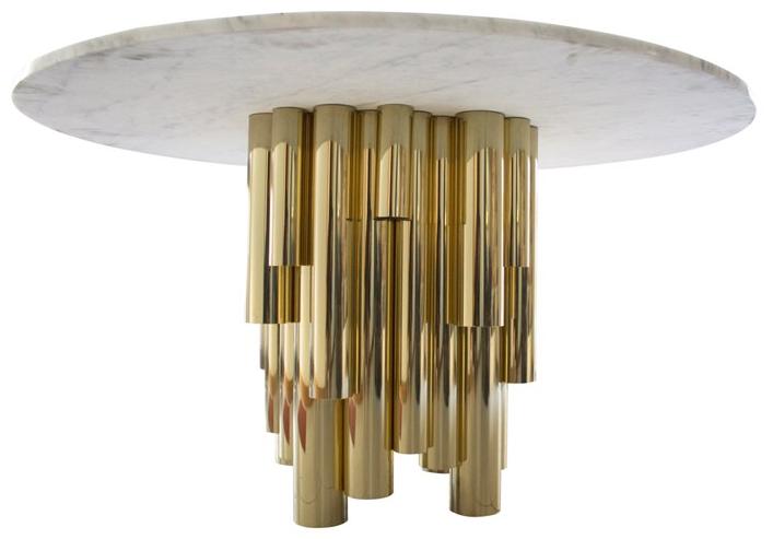 Malabar Круглый обеденный стол из каррарского мрамора Wanderlust sun-id-1476986 - Вид №2