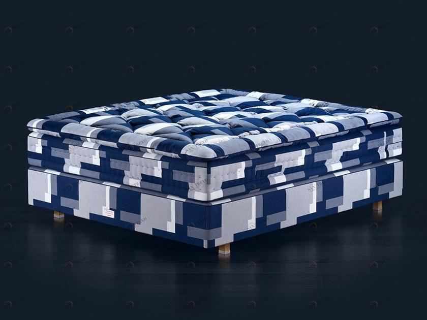 Hästens Двуспальная кровать с обивкой из ткани sun-id-1352907