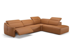 Кожаный угловой диван