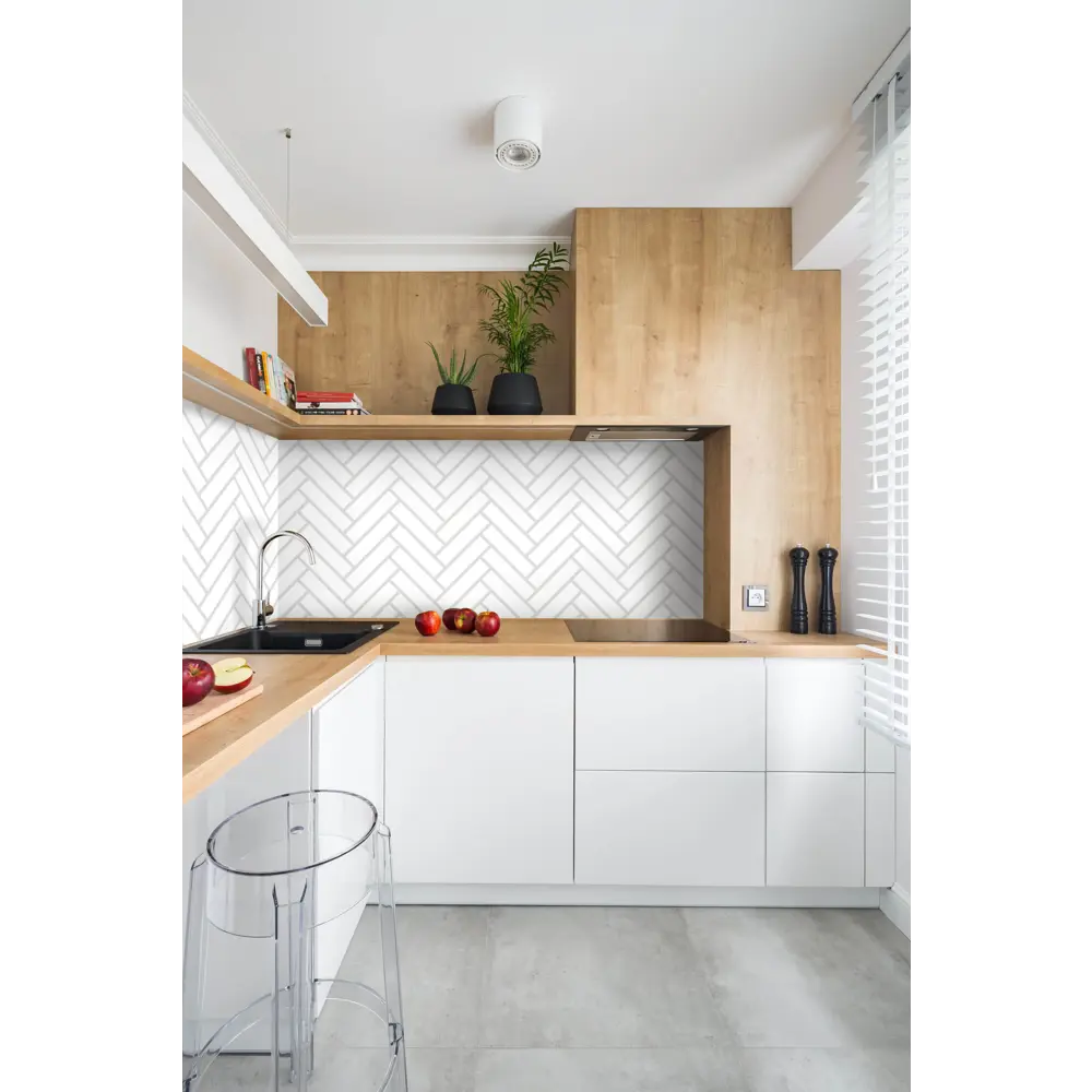 Панель ПВХ листовая 960х485х3 мм Сноу 0.47 м² 82562007 STLM-2114400 Santreyd  - Вид №3