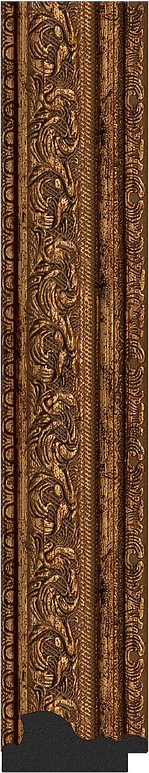 BY 7029 Зеркало в багетной раме - виньетка состаренная бронза 56 mm EVOFORM Octagon - Вид №3