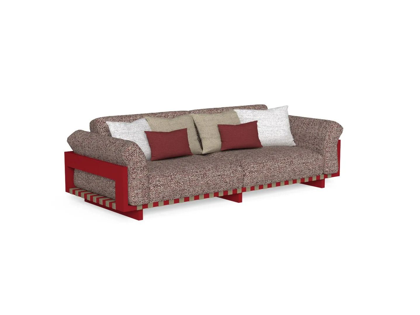 3-местный тканевый садовый диван Talenti Argo-alu ARCH-00144848 - Вид №5