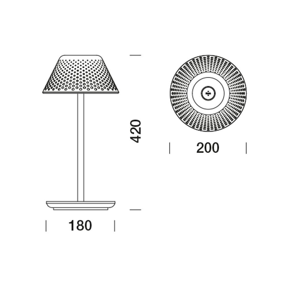 3255116 Настольная лампа Platek MESH  MESH - LED 3000K 87° - Вид №14