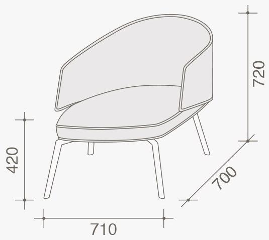 Lema Мягкое кресло с подлокотниками sun-id-1372107 - Вид №6