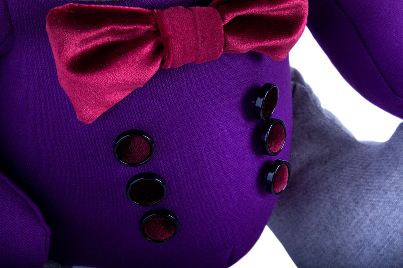 Мягкая игрушка Миша Франт GOLDY BEARS МЕДВЕДИ 010965 Фиолетовый  - Вид №2