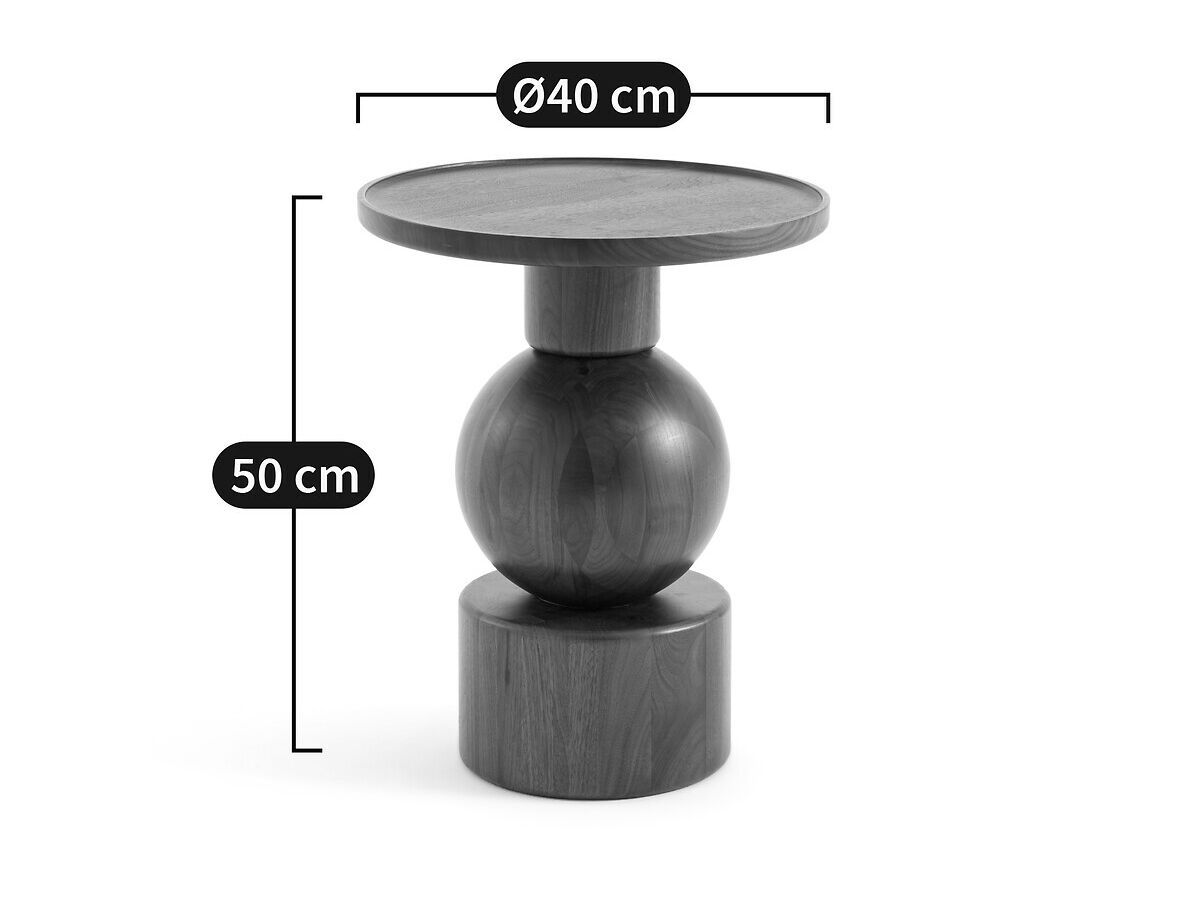 Круглый журнальный столик из орехового дерева AMPM STIGIDO ARCH-00134075 - Вид №7