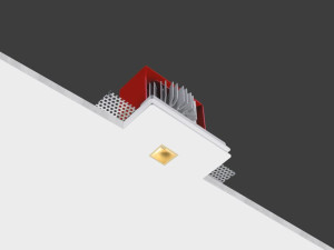 Квадратный светодиодный встраиваемый прожектор в AirCoral®