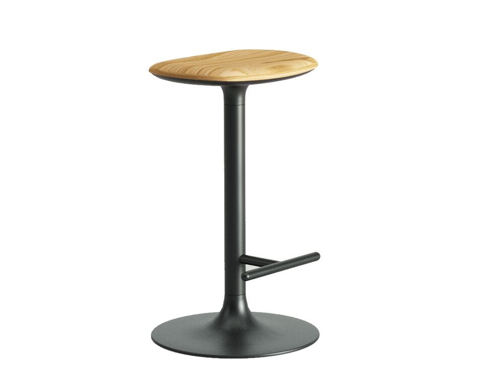 Высокий стул из стали и дерева с подставкой для ног Infiniti Flink ARCH-00085465 - Вид №5