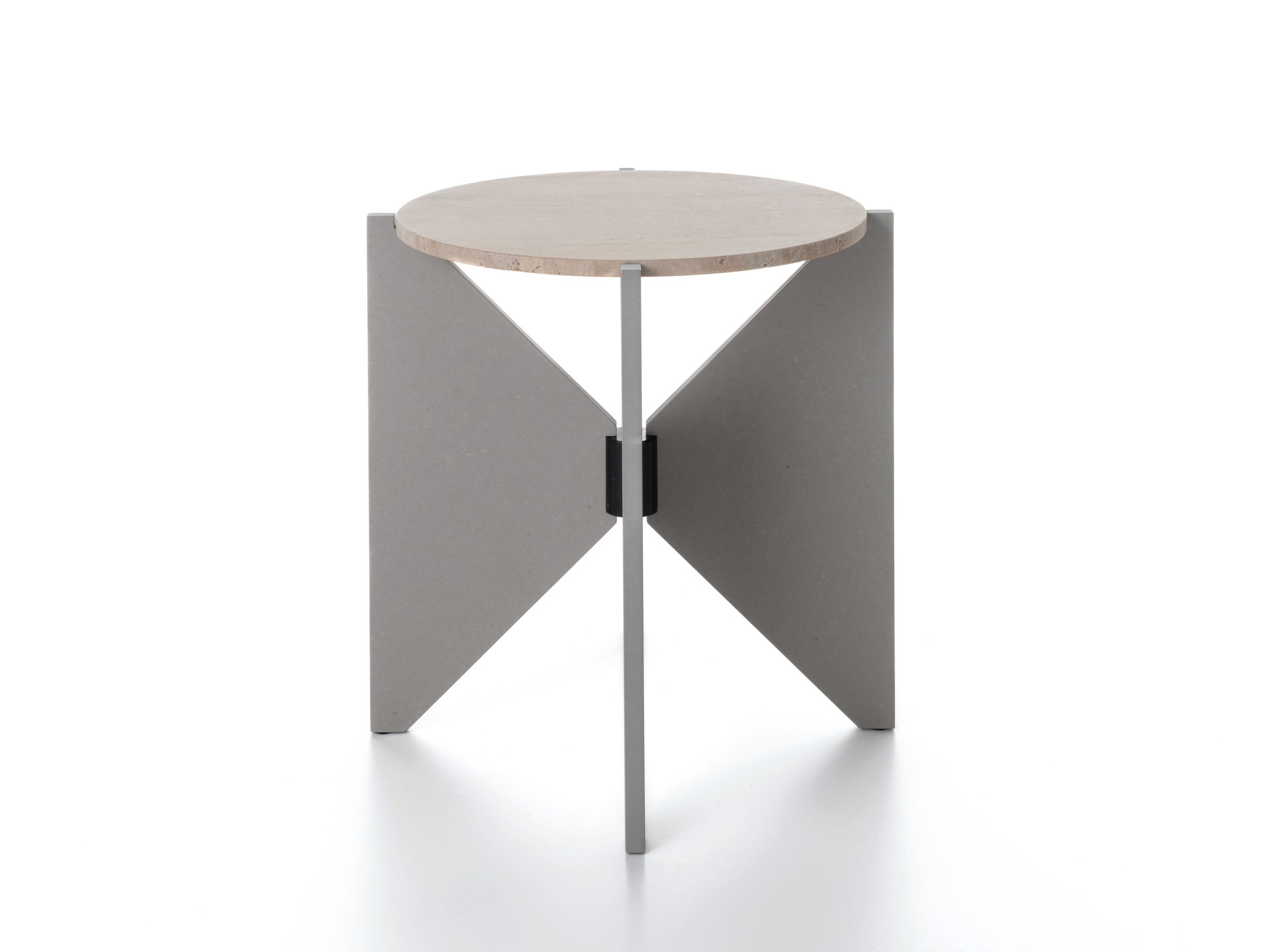 Травертин круглый журнальный столик Alias Сатурн ARCH-00142724