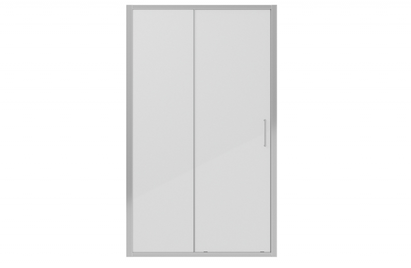 Душевая дверь в нишу, одна раздвижная дверь LINE BD120.4101A bravat - Вид №2