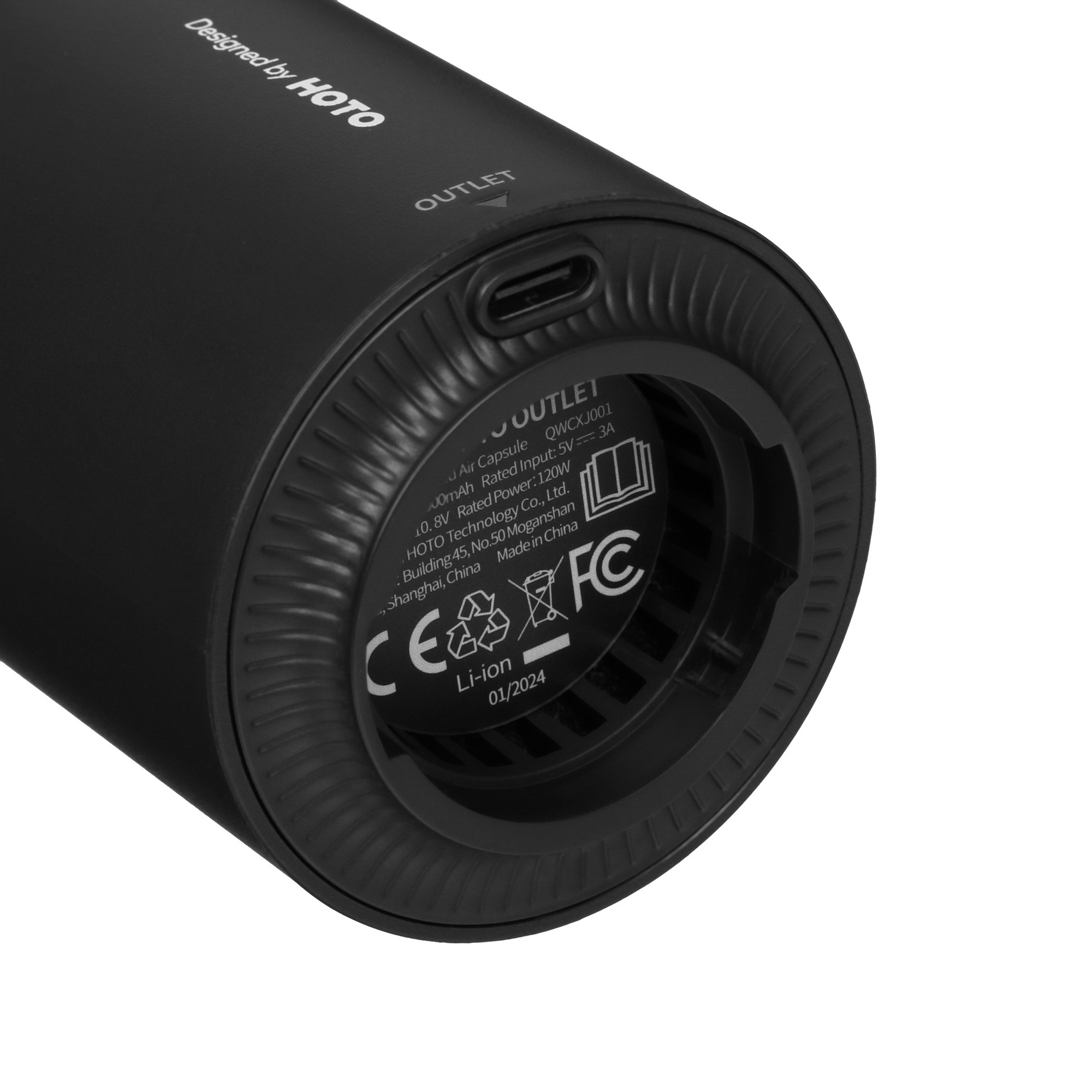 9080277 Пылесос   ручной HOTO Compressed Air Capsule HOE0001GL  черный STDN-0002596 - Вид №5