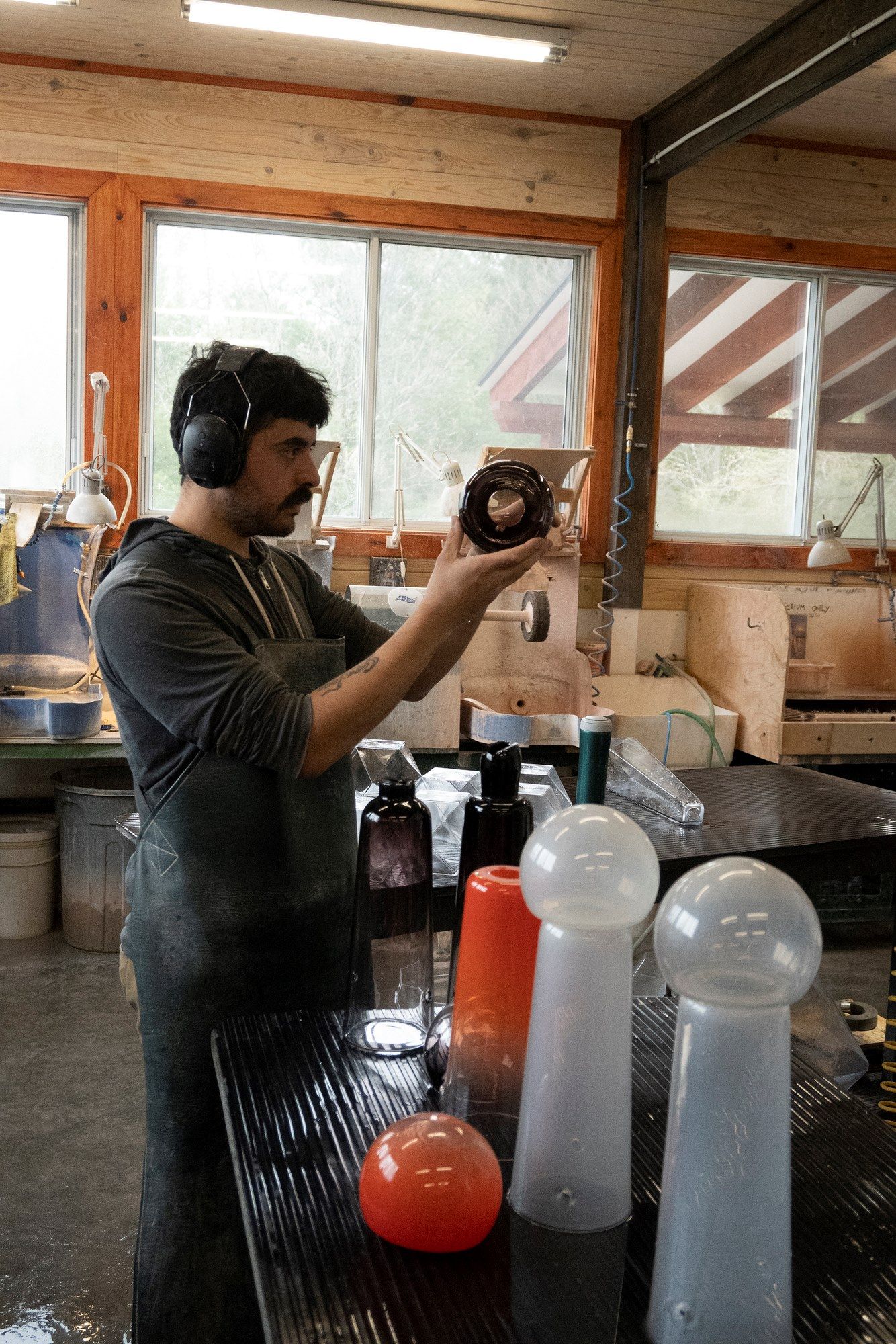 Настольная лампа из дутого стекла с диммером Darmes Gigi ARCH-00001619 - Вид №13