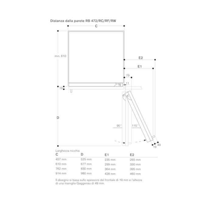 Встраиваемый морозильник GAGGENAU серия 400 ARCH-00125242 - Вид №3