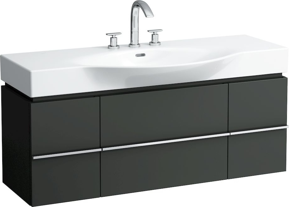 H4013020755481 Шкафчик под раковину, для раковин 811704, 812704, 2 выдвижных ящика с 2 дверцами, 2 стеклянные полки LAUFEN PRO - Вид №35